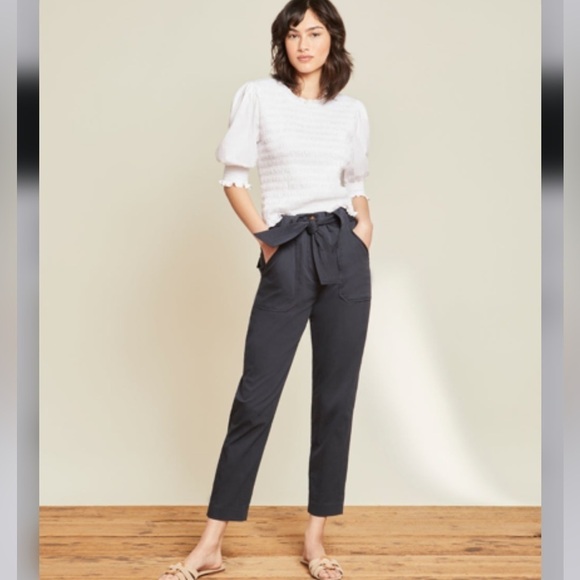 Veronica Beard Mahary Career Pants Navy 6 Office Siren Academia Preppy - Picture 3 of 15